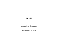 Database Searching, BLAST