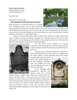 Old Cemeteries Filled with Art and Verse