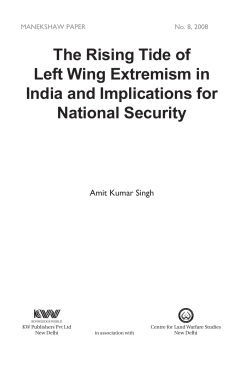 The Rising Tide of Left Wing Extremism in India and Implications for