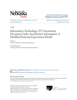 Information Technology (IT) Investment Decisions Under Asymmetric