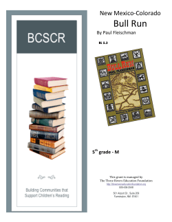 Bull Run - BCSCR - Three Rivers Education Foundation