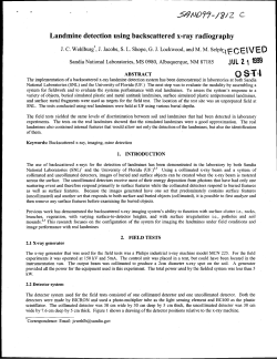 Landmine detection using backscattered x-ray radiography
