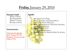 Friday - jhampton.pbworks.com.