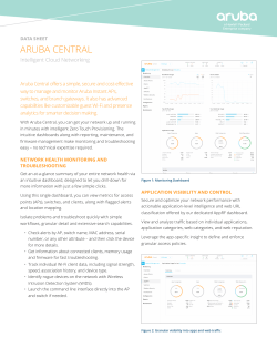aruba central - Aruba Networks