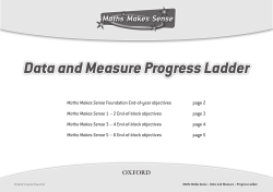 Data and Measure Progress Ladder