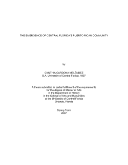 the emergence of central florida`s puerto rican community