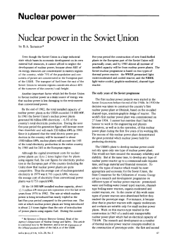 Nuclear power in the Soviet Union