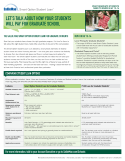 let`s tAlk AbOut HOW YOuR studeNts WIll PAY FOR GRAduAte