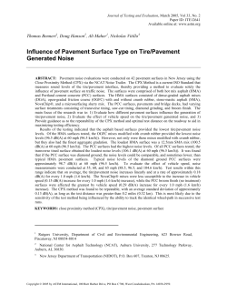 ASTM Tire Pavement Noise NJ