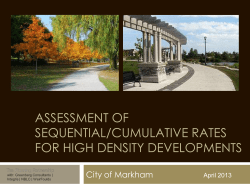 density / fsi - City of Markham