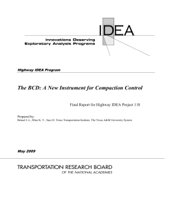 The BCD: A New Instrument for Compaction Control