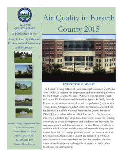 Air Quality in Forsyth County 2015