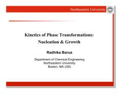 Kinetics of Phase Transformations