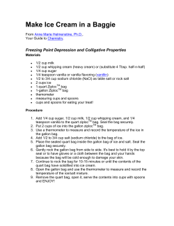 Make Ice Cream in a Baggie - Normal Community High School