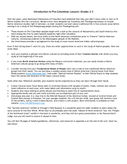 Introduction to Pre-Columbian Lessons&mdash;Grades 2-3