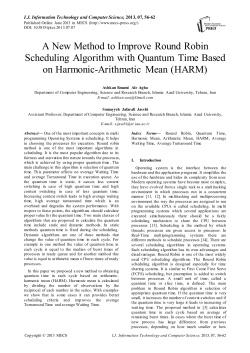 Full Text - MECS Publisher