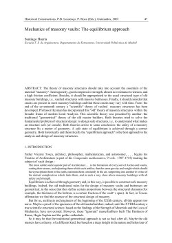 Mechanics of masonry vaults: The equilibrium approach