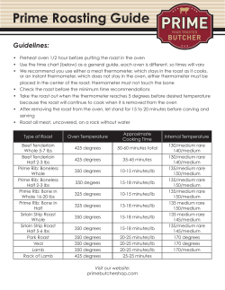 Prime Roasting Guide