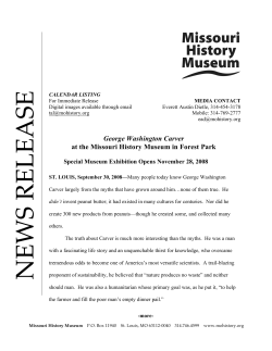 George Washington Carver and the Missouri History