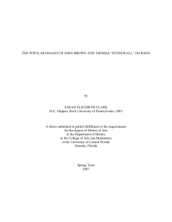 the popular images of john brown and thomas