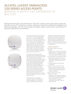 OmniAccess AP320 Series Access Points - Alcatel