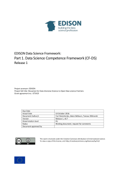 Data Science Competences Framework (CF-DS
