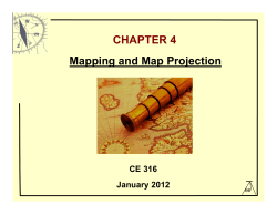 Mapping and Map Projection CHAPTER 4
