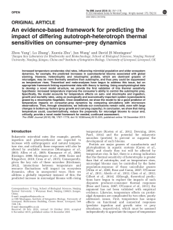 An evidence-based framework for predicting the impact of