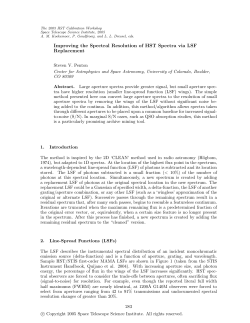 Improving the Spectral Resolution of HST Spectra via