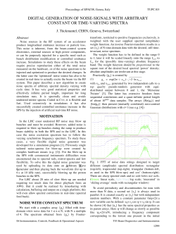Digital Generation of Noise-signals with Arbitrary Constant or Time