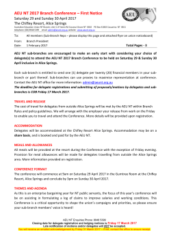 2017 Conference registration form