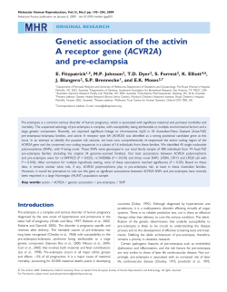 Genetic association of the activin A receptor gene (ACVR2A) and