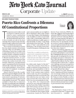 Puerto Rico Confronts a Dilemma Of Constitutional