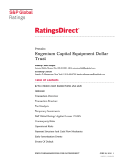 Engenium Capital Equipment Dollar Trust