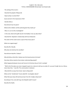 1M English II- Mrs. Mercante TO KILL A