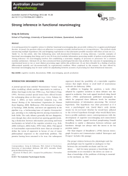 Strong inference in functional neuroimaging
