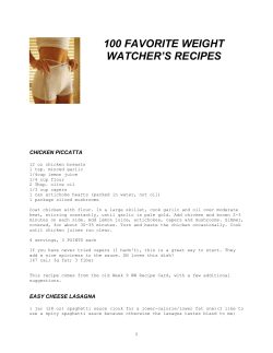 100 favorite recipes