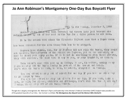 Jo Ann Robinson`s Montgomery One