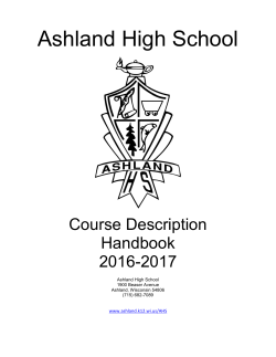 Ashland High School - School District of Ashland