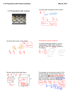 11.6 Proportions with Volume.notebook