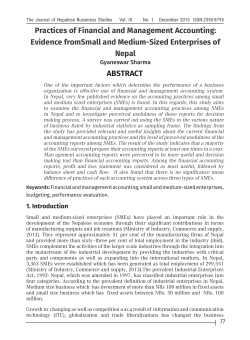 Practices of Financial and Management Accounting: Evidence