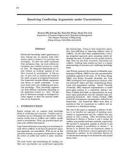 414 Resolving Conflicting Arguments under