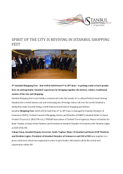 SPIRIT OF THE CITY IS REVIVING IN ISTANBUL SHOPPING FEST