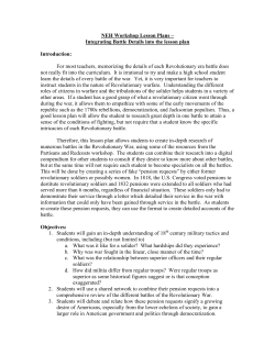 Integrating Battle Details in the Lesson Plan