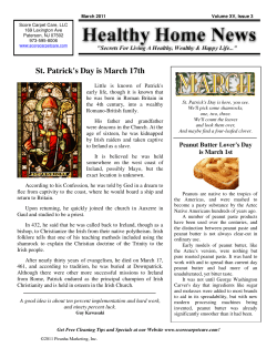 St. Patrick`s Day is March 17th