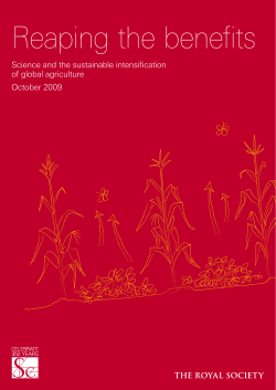 Reaping the benefits: Science and the sustainable