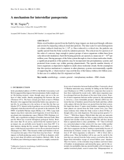 A mechanism for interstellar panspermia