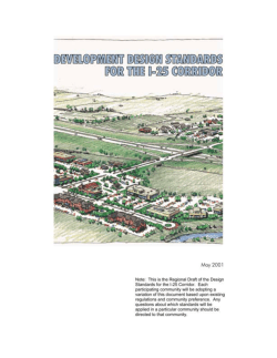 Development Design Standards for the I-25 Corridor