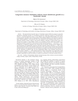Long-term resource limitation reduces insect detritivore growth in a