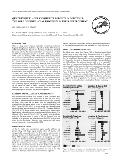 quaternary placer cassiterite deposits in cornwall